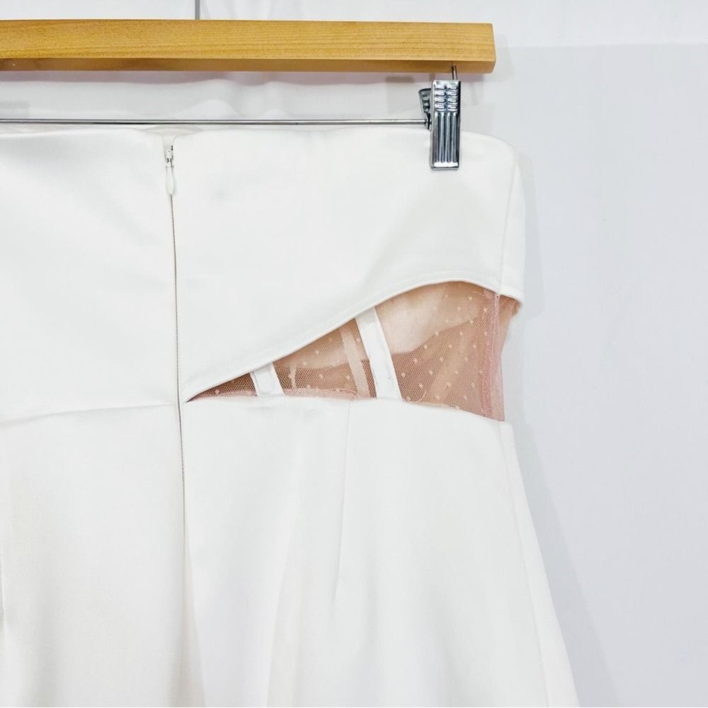 NBD Noelia Midi Dress White Revolve Strapless Formal Dress S - Picture 8 of 11